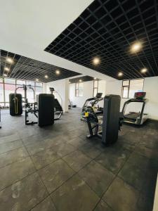 stunning one bedroom apartment with ample parking space heated swimming pool fully equipped gym and relaxing rooftop with city views