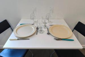 Villas Studio Occitanie 20 m2 tout equipe avec jardin : photos des chambres