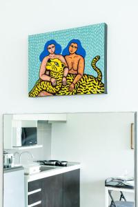 Local Artwork, Golf Course View Balcony