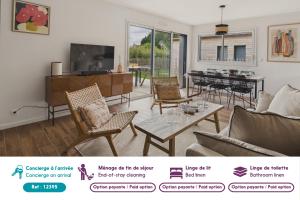 Maison neuve avec terrasse et jardin pour 6