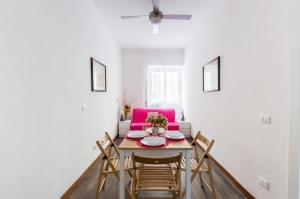 House in the shopping street at Trastevere station