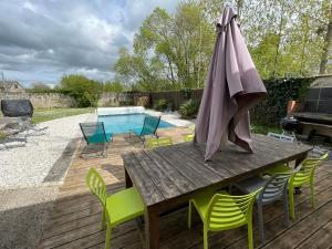 Maisons de vacances Les Prairies du Val d-Amboise Grand Gite 15 pers PMR avec piscine : photos des chambres