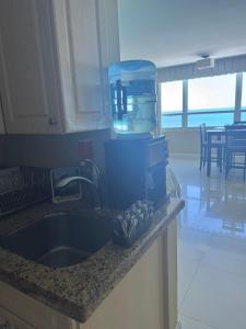 Castle beach studio,tennis court and swimming pool with beach access