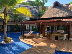 Casa de lujo Kaan Maya acceso SwimUp a la piscina