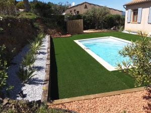 Maisons de vacances Villa la CROIX VALMER vue panoramique avec piscine : photos des chambres