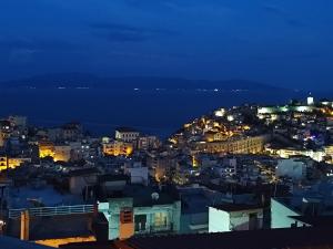 Kavala sea and city view