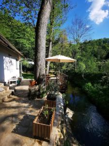 fairy tale cottage on water stream, 30 minutes from South Prague