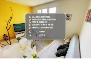 Appartements T2 Sweet Horizon - Groupama, LDLC, Euroexpo, Grand Large : Appartement 1 Chambre