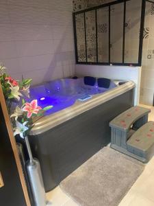 Suite romantique Au cœur du Spa avec jacuzzi et sauna privatif proche de Toulouse