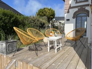 Villas Villa Medaillon, Sur la mer - Mesnil Val Plage : photos des chambres