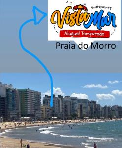 Studio 305 - Praia do Morro Guarapari ES - prédio frente Mar - varanda com vista mar - elevador - atravessou a avenida, ja esta na Praia - internet - SEM vaga ou VER Disponibilidade da garagem