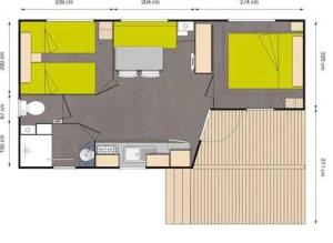 Campings Camping 4 etoiles - Parc aquatique - ccb0bcc : photos des chambres