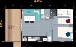 Campings Camping 3 etoiles - Piscine - eeebcb : photos des chambres