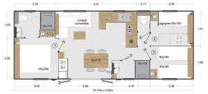 Campings Camping 4 etoiles - Piscine - eeebgi : Mobile Home 3