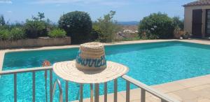 Le Belvedere, family home with pool, panoramic view