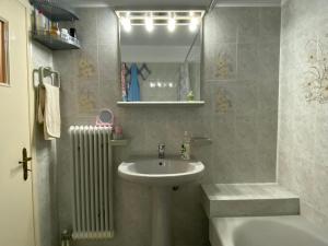 Village Mountain and Sea Horizon