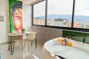 Estadio Jacuzzi Haven Cozy Rosa Negra Suite