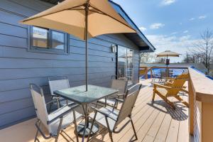 Walk to Kauneonga Lake Home with Deck and Grill