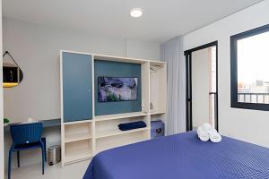 Apartamentos para 3 pessoas com cama Queen - Piscina e Academia no Centro de Curitiba
