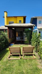 Yellow House - color of the sun on the Mozambican beach
