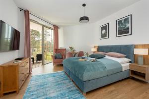 Holiday studio near the beach, pool, sauna