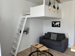 Appartements Studio tout equipe a deux pas de la plage - 1er etage - 2 personnes : photos des chambres