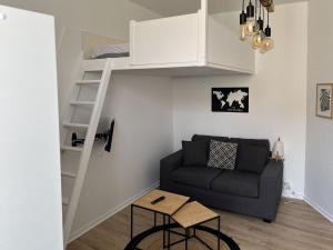 Appartements Studio tout equipe a deux pas de la plage - 1er etage - 2 personnes : photos des chambres