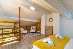 Appartements Le Boho - Charmant T3 avec climatisation et fibre : photos des chambres