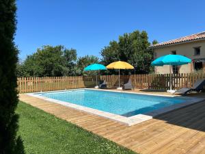 Gite campagne - Vue Pyrénées - Piscine