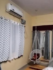 Boho-themed studio apartment