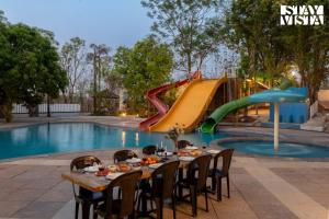 StayVista at Swirl & Splash with Pool, Lawn, Wi-Fi