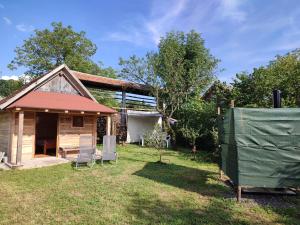 Rustic glamping on a farm