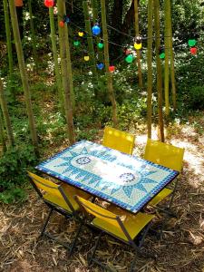 Tentes de luxe La Yourte aux Bambous en Cevennes : photos des chambres