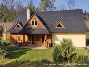 GLICZAROWA OSADA, Chata 18 osób, Domek 8 osób NA WYŁĄCZNOŚĆ, 8 sypialni z łazienkami, spokój, przyroda, wyjątkowe miejsce