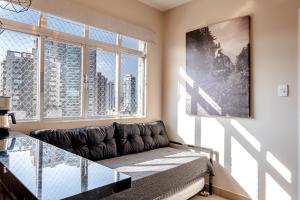 Frente a praia Embaré Ar Cond Vaga Lava e Seca