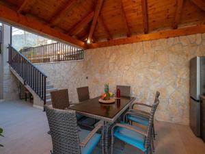 Modern apartment with balcony and garden