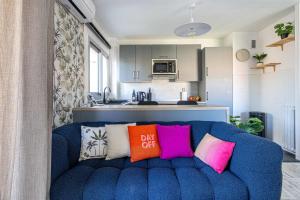 LA PALMERAIE joyeux studio avec balcon, à deux pas de la Banane