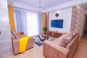executive living apartment with two bedroom, fully equipped gym heated swimming pool private parking space ,child play area and amazing scenic views