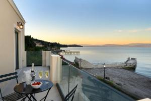 Beachfront Achillion Bay Villa in Corfu