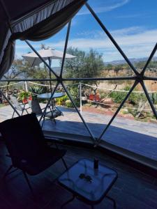 El Gato Glamping con vista a prismas basálticos