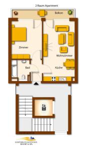 One-Bedroom Apartment with Sofa Bed room in Schönblick Mountain Resort & Spa