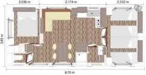 Campings Camping 4 etoiles - Parc aquatique - ccb0bcc : Mobile Home 5