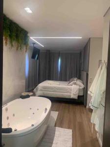 Linda vista e banheira no Capivari