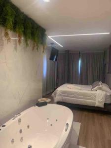 Linda vista e banheira no Capivari