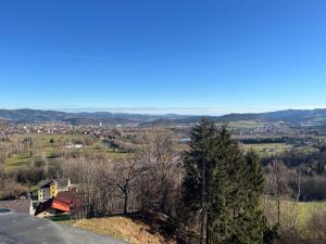 Erholung pur mit Aussicht und Alpakas zum Angreifen nahe!