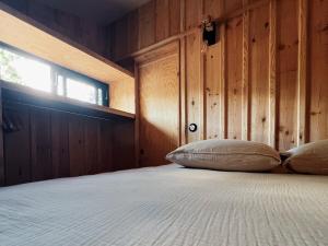 Cabin, terrace and enclosed garden