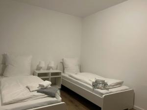 Modernes 1-Zimmer Apartment mit 2 Einzelbetten in Offenbach bei Frankfurt