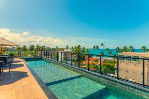 Flat no Centro 1 Quarto com varanda - 50m Piscinas das Naturais