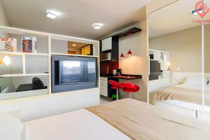 Studio Moderno | Piscina, Academia, Shopping e +!