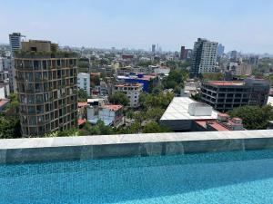 Roma Norte, pool, gym, rooftop, coworking, balcony & parking